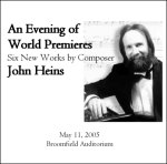 John Heins: An Evening of World Premiers